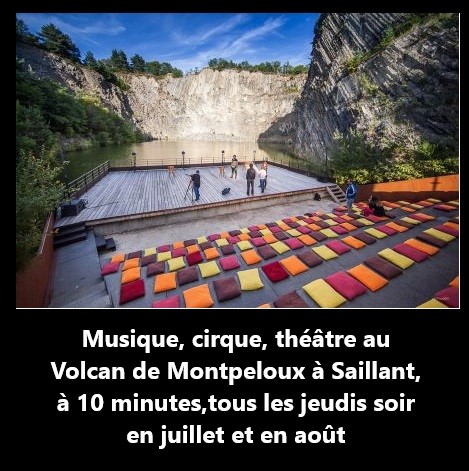 Musique, cirque, théâtre au Volcan de Montpeloux à Saillant